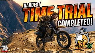 Beating The Hardest Time Trial In GTA Online (Down Chiliad)