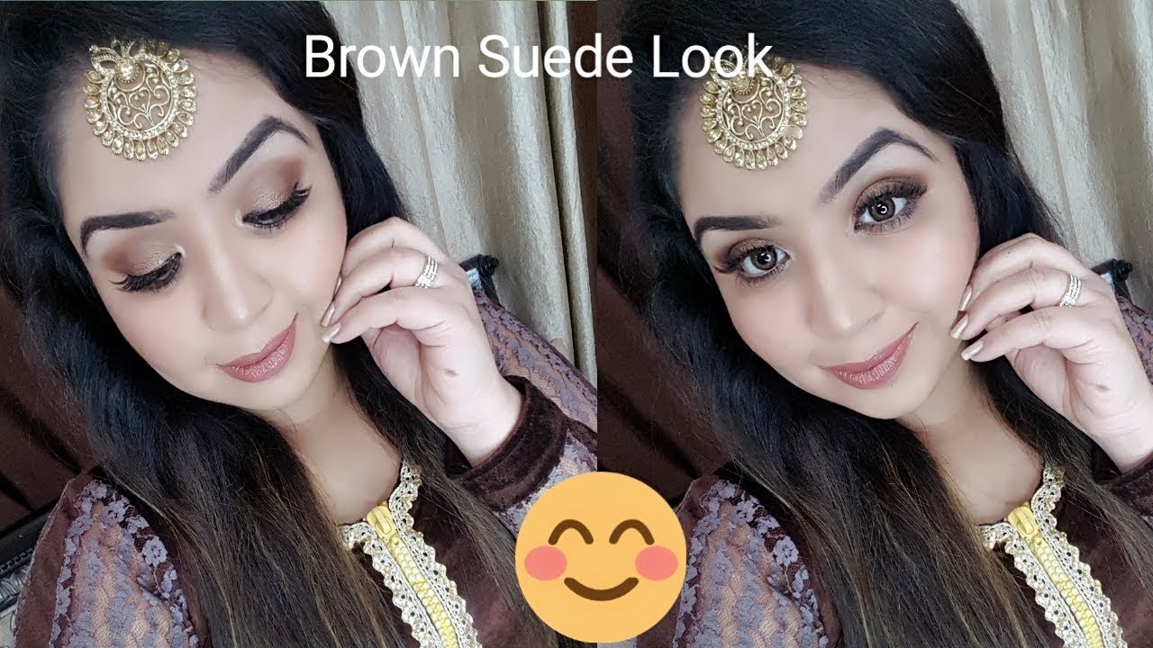 Brown Suede Look || Brown makeup || Taruneet kaur