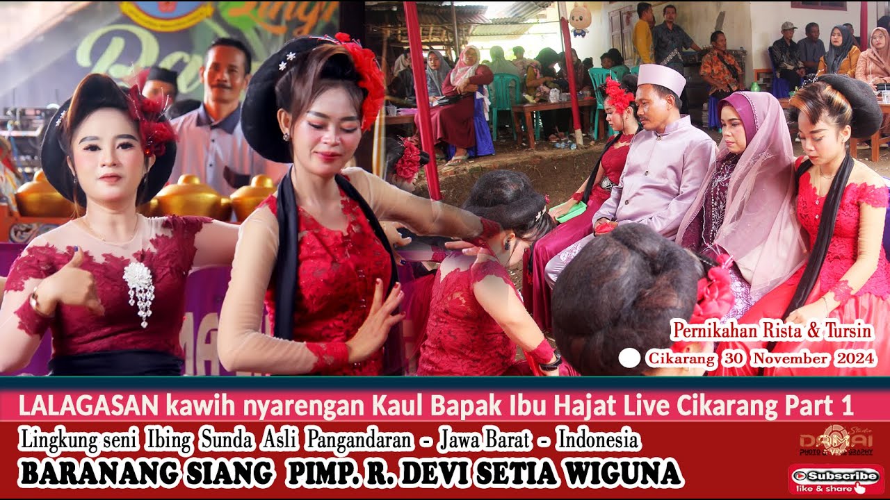 LALAGASAN kawih nyarengan Kaul Bapak Ibu Hajat I Seni ibing Ronggeng BARANANG SIANG live Cikarang