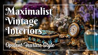 Vintage Maximalist Decor Ideas with Opulent Layers, Bold Details & Sophisticated Character