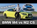 New BMW M4 vs M2 CS TRACK BATTLE and 0-60mph & 1/4 mile RACE!