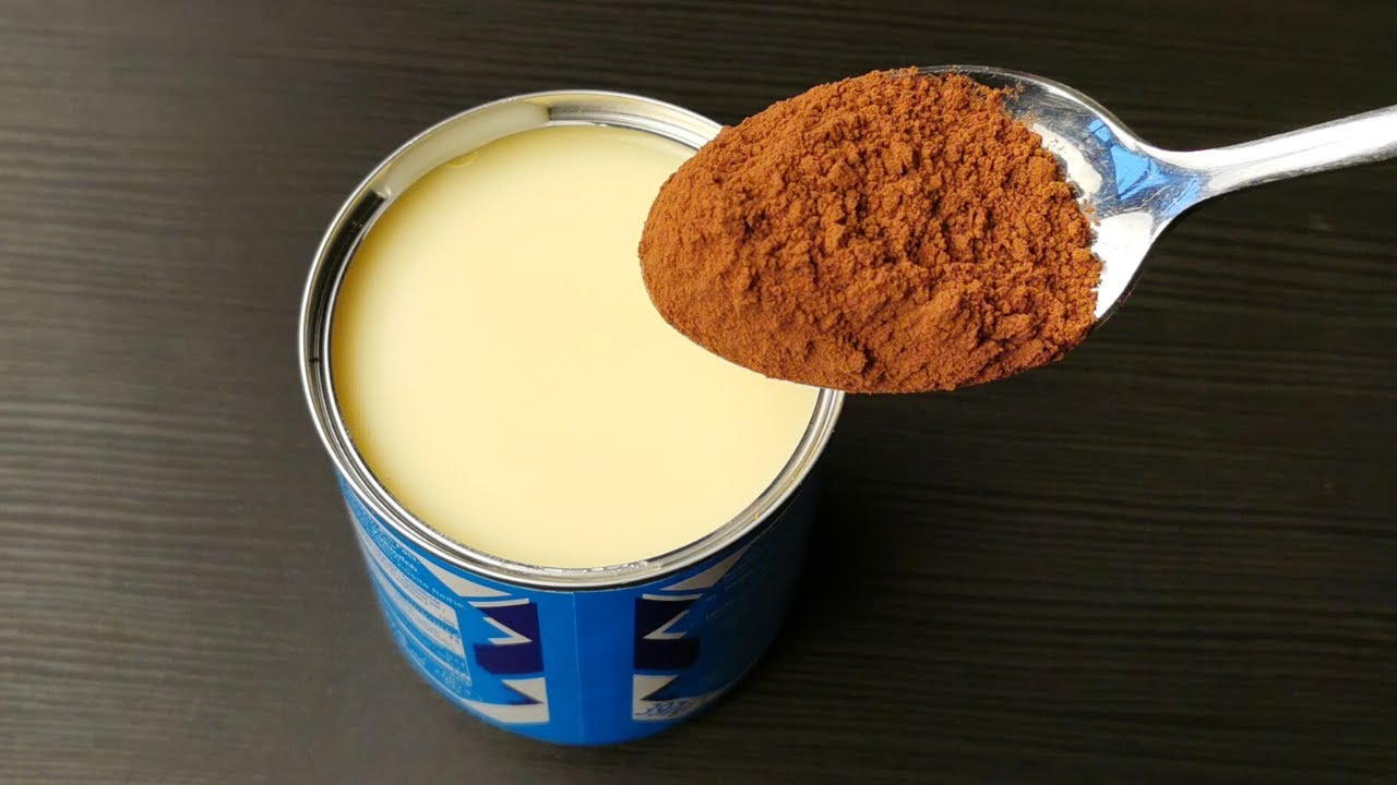 Whisk the Condensed milk with Cocoa! You'll be Amazed! Dessert in 5