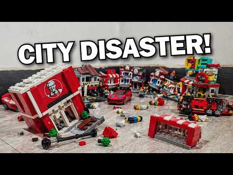 I Built a LEGO City… Then a Disaster Hit