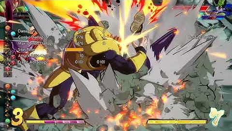 Android 16 sparking loops do nutty damage Dbfz
