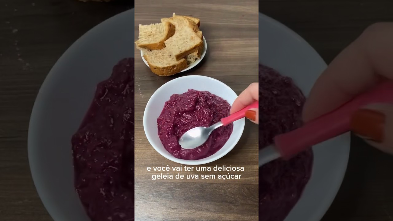 Nem acredito que é saudável!: Geleia de uva sem açúcar. Sugarfree grape  jelly