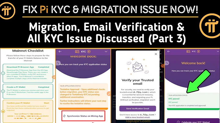 Pi Network KYC FIX (Part 3): Solve Migration Problem, KYC & Email Verification Issue