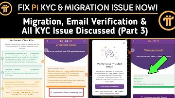 Pi Network KYC FIX (Part 3): Solve Migration Problem, KYC & Email Verification Issue