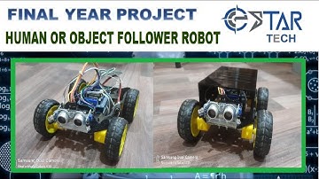 Human or Object Follower Robot | 4WD Chasis Kit | Arduino & Ultrasonic Sensor Based | Estar Tech