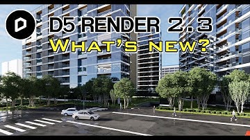 D5render 2.3 New Features Quick Review ! Archviz Exterior Raytracing Timelapse Tutorial @D5 Render