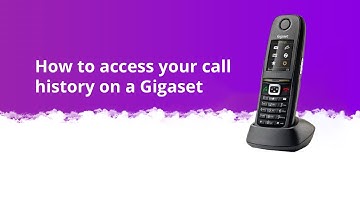 How to access your call history on a Curo Gigaset