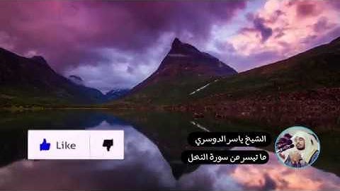 تلاوة خاشعة بصوت عذب لا يوصف من سورة النحل الشيخ ياسر الدوسري