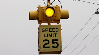 12-inch Eagle Flatback 4-way beacon cluster with unique case sign - Dimondale, Michigan