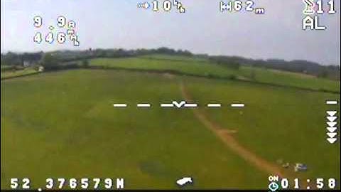 MultiWii OSD Quadcopter Test