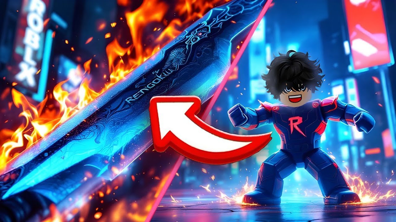 Rengoku Sword Is OP For Fruit Roll In Blox Fruits 😊