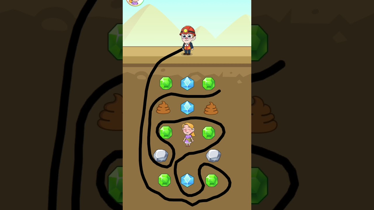 Help the man to collect the GOLD 