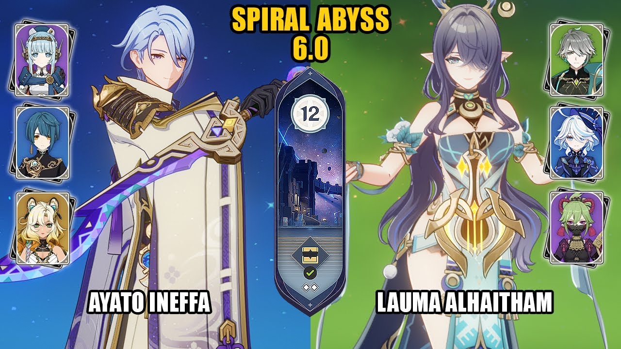 Ayato Ineffa & Lauma Alhaitham | Spiral Abyss 6.0 | Genshin Impact
