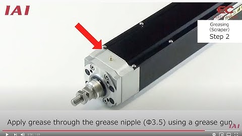 ELECYLINDER Maintenance Video - G7 Greasing - for Dust-proof/Splash-proof Radial Cylinder type