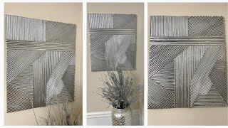 Creative Ways To Decorate Your Modern Home on a Budget || GEOMETRIC WALL PANEL DIY