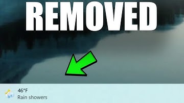 How to Remove the New Weather Widget from the taskbar (Windows 11)