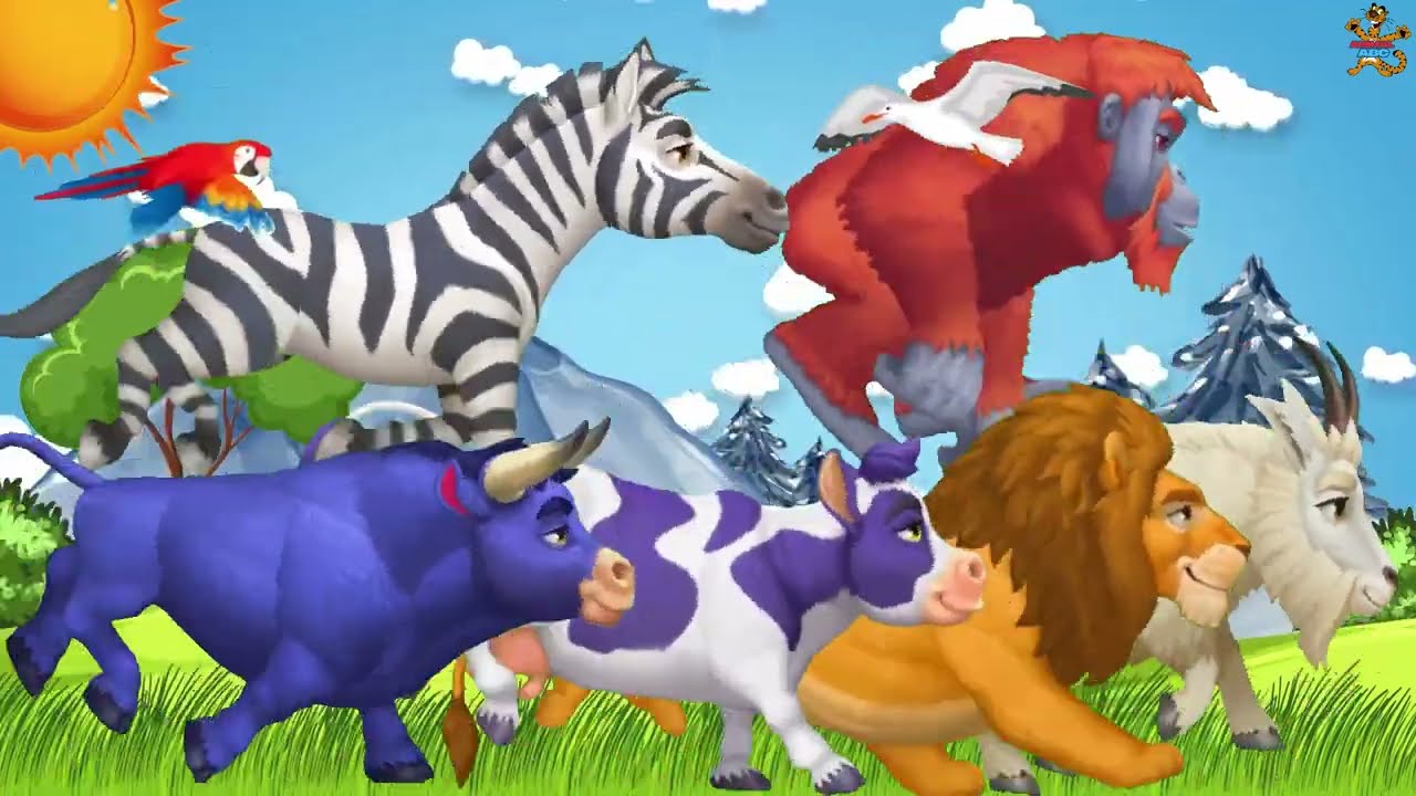 Farm, Zoo & Safari ABC Animal Sounds Song for Kids | Learn Animal Names & Sounds
