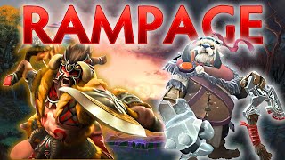 Most RARE & UNUSUAL RAMPAGES in Dota 2 - Vol. 4