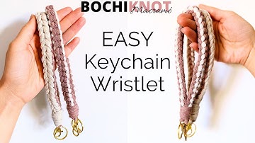 EASY DIY Keychain Wristlet - Anyone Can Make This! | Beginner’s Guide to Macrame