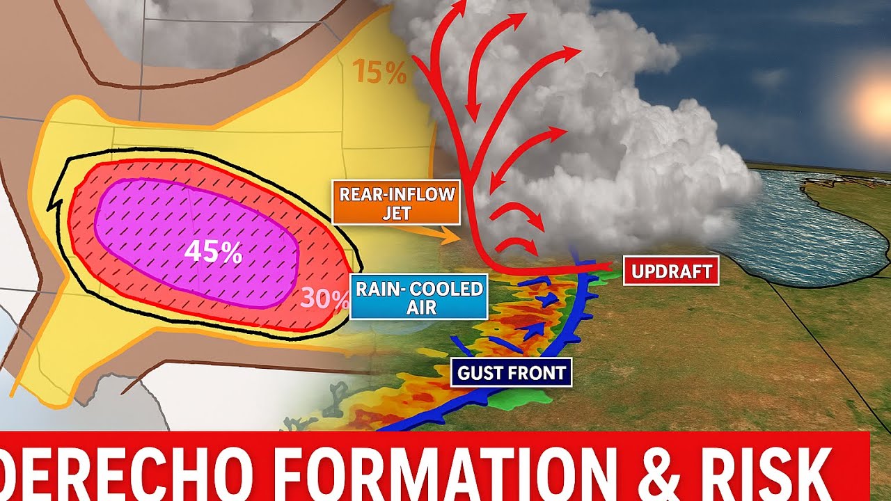 MAJOR DAMIGING DERECHO THREAT TODAY!!!! WINDS 80+ MPH,HEAVY RAINFALL ...