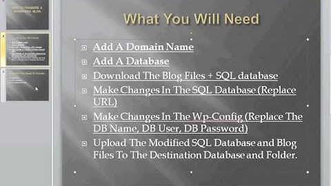 How Transfer A Wordpress Blog and Domain Name on Namecheap.com PART 4