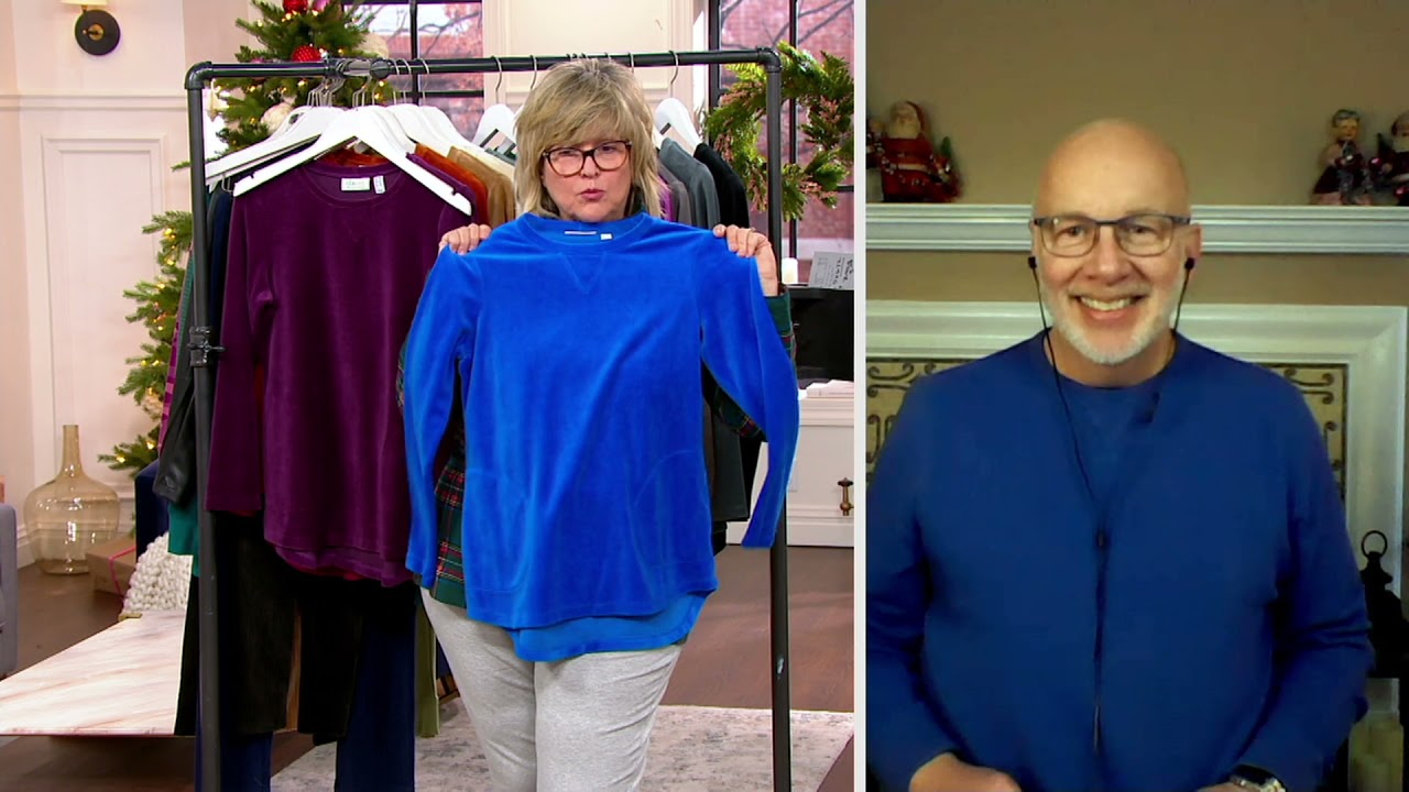 Denim \u0026 Co. Active Velour Tunic on QVC 