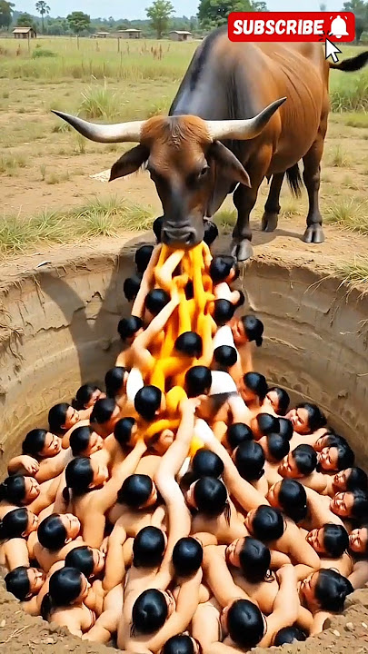 You Won’t Believe What This Ox Spit Out! 😱🐂👩👶' #shorts