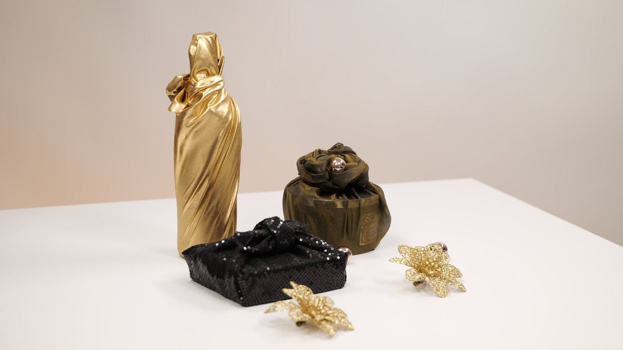 Furoshiki - Wrap your gifts with fabric - YouTube