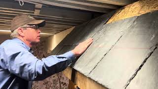 Installing Real Slate Shingles INSIDE a Furniture Store!
