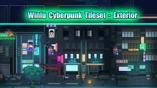 Cyberpunk Exterior Tileset showcase Cyberpunk Exterior Tileset showcase