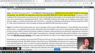 DBQ Final: Part 2 - Docs, Evidence & HAPP Analysis - HOW TO