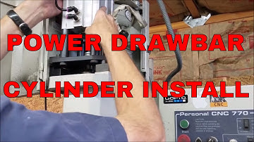Tormach 770 Power Drawbar 2 - Cylinder Install