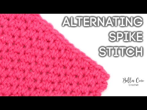 HOW TO CROCHET THE ALTERNATING SPIKE STITCH | Bella Coco Crochet