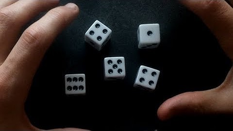Rolling a One Roll Yahtzee
