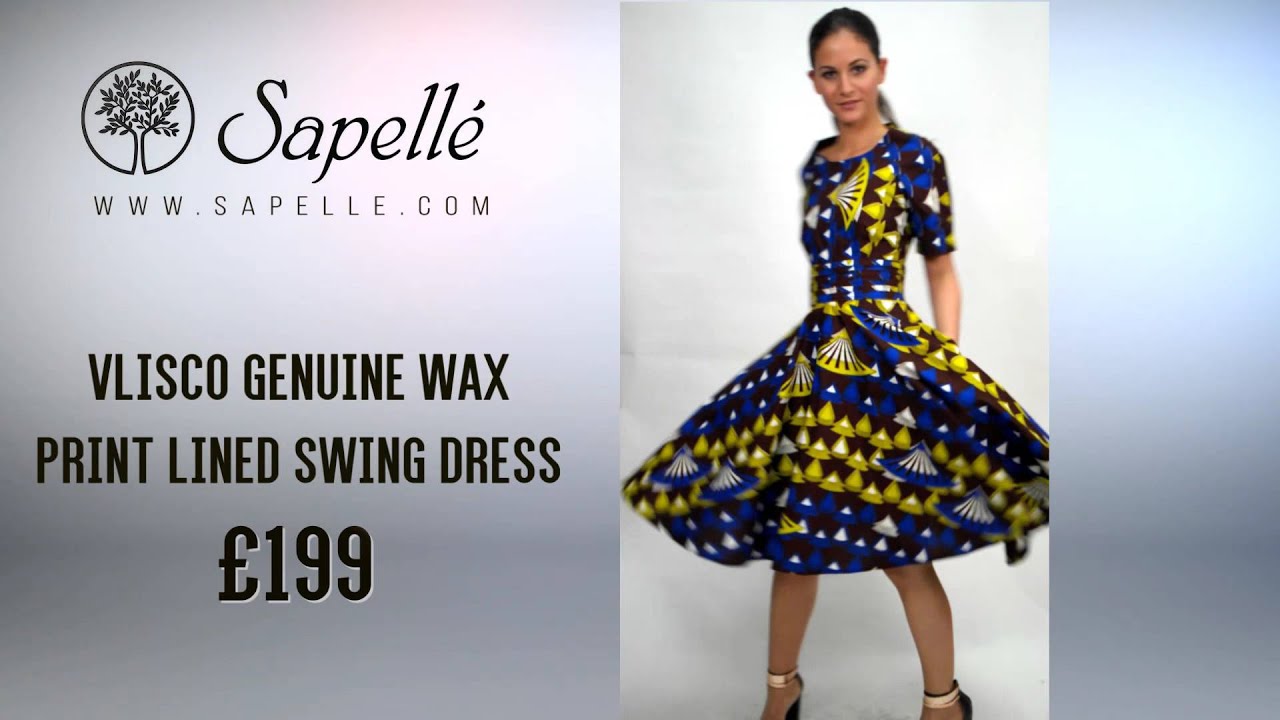 Sapelle African Wax Print Tailored Dress