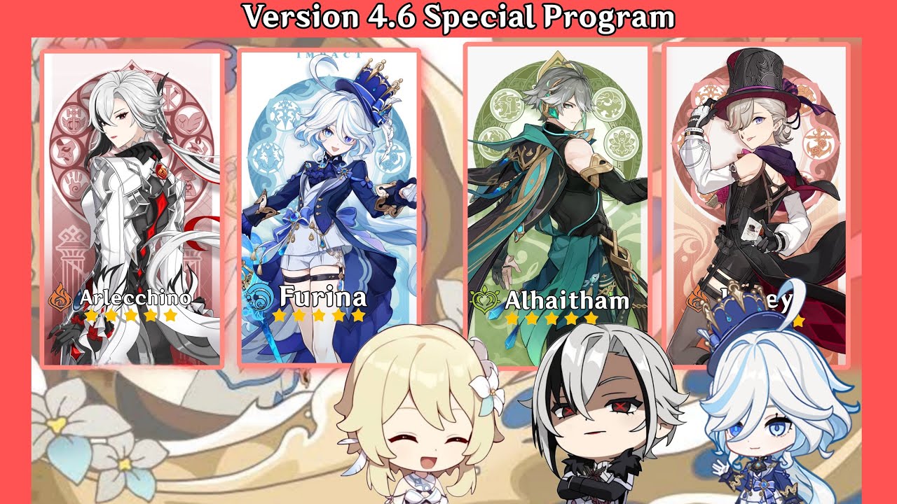 UPDATE VERSION 4 6 BANNER ARLECCHINO AND FURINA ARLECCHINO DRIP update-version-4-6-banner-arlecchino-and-furina-arlecchino-drip