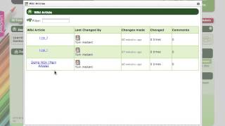 10. Viewing the list of wiki articles screenshot 1