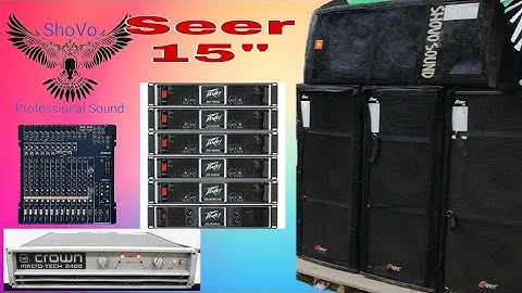 Seer Dule 15"  top Amplifier Peavey Cs 4080 Sound Tasting