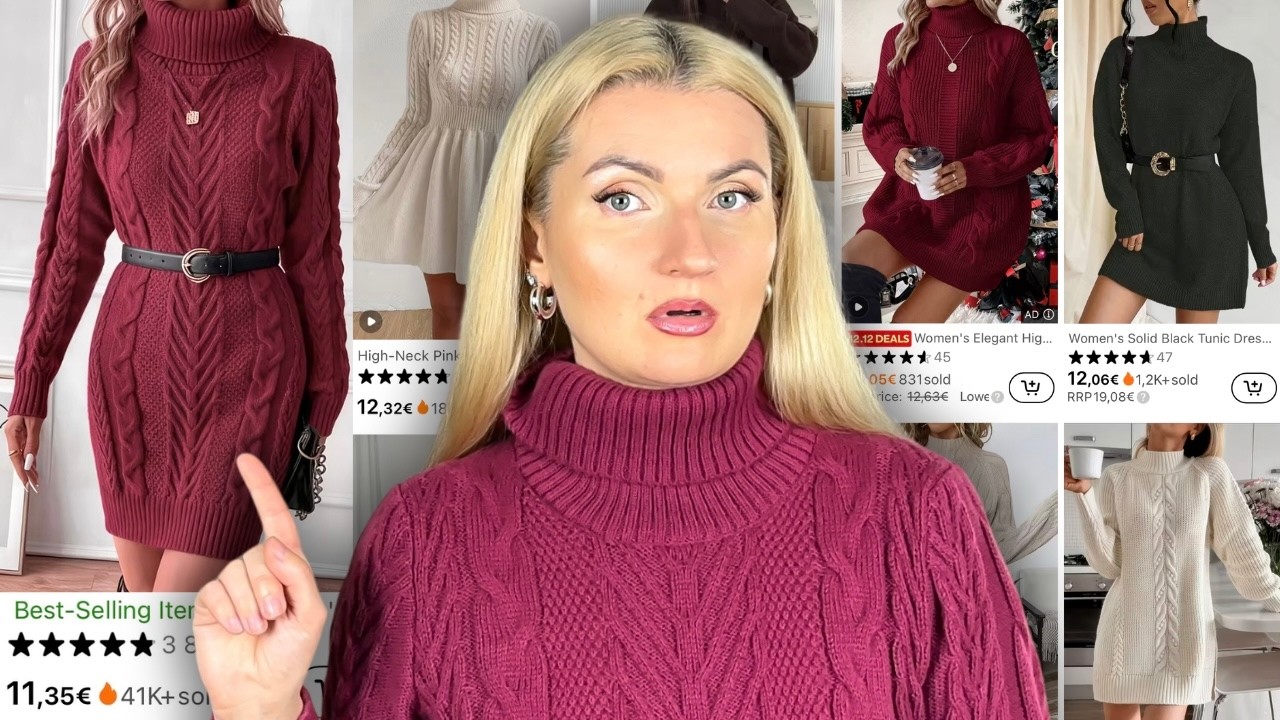 Примерка платьев-свитеров TEMU *УСПЕХ ИЛИ ПРОМАХ!?*