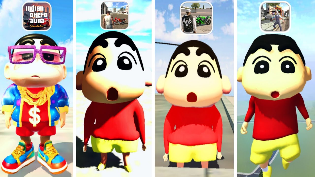 Shinchan Jump From Tallest Building in Indian GTA Games! 😱