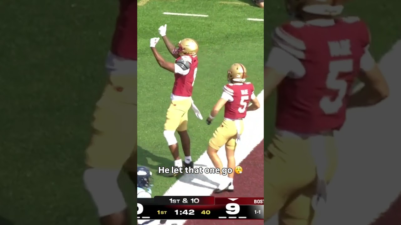 That was a bomb 💣 #bostoncollege #accfootball #collegefootball