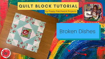 How to make the "Broken Dishes" Quilt Block ◈ Quilting Tutorial for Beginners!