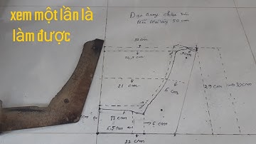 Tập làm nghề quay chậu kiểng (phần 3). Cách làm dao quay chậu tròn 50cm.