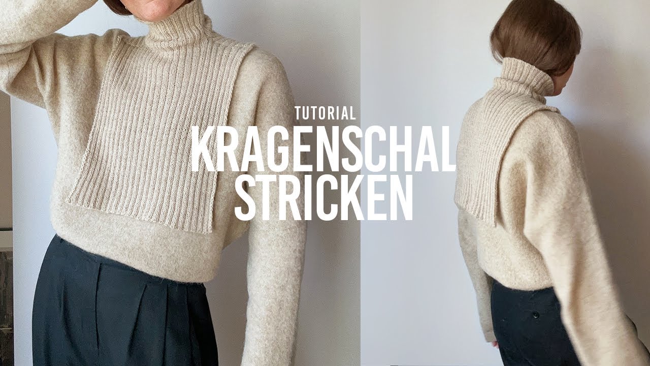 super einfachen KRAGENSCHAL stricken | Stricken für Anfänger | Schneesturm in Hamburg