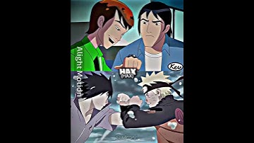 Ben & Kevin VS Naruto & Sasuke #alightmotion #edit #anime #manga #ben10 #naruto #kevinlevin #sasuke