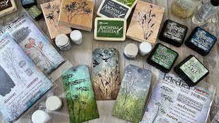 A few minutes of fun - layered stamping with meadow grasses