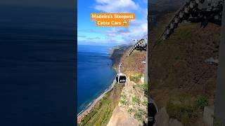 Riding Europe's STEEPEST cable cars 😱 #madeira #cablecar #travel